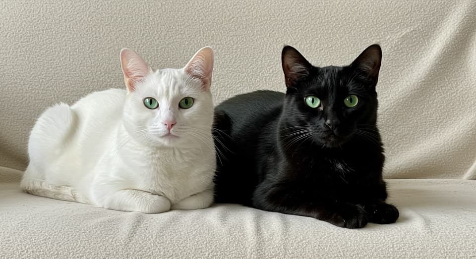 黒猫と白猫の性格の違い:飼いやすいのはどっち?