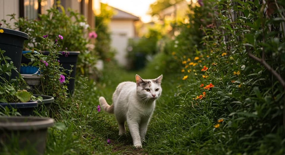 決まった時間に来る野良猫への対処法
