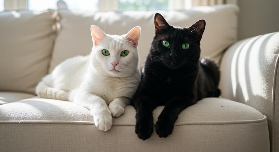 白猫と黒猫の性格の違いは？