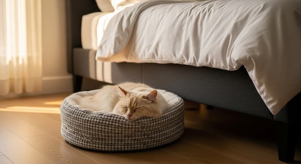 猫ファーストの寝室へ!安心できる環境作りのコツ